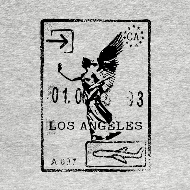 Los Angeles Passport Stamp by KnuckleTonic